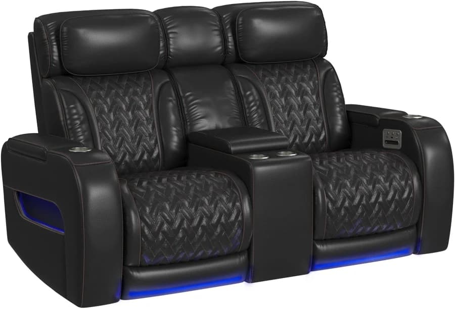 Primetime Black Loveseat