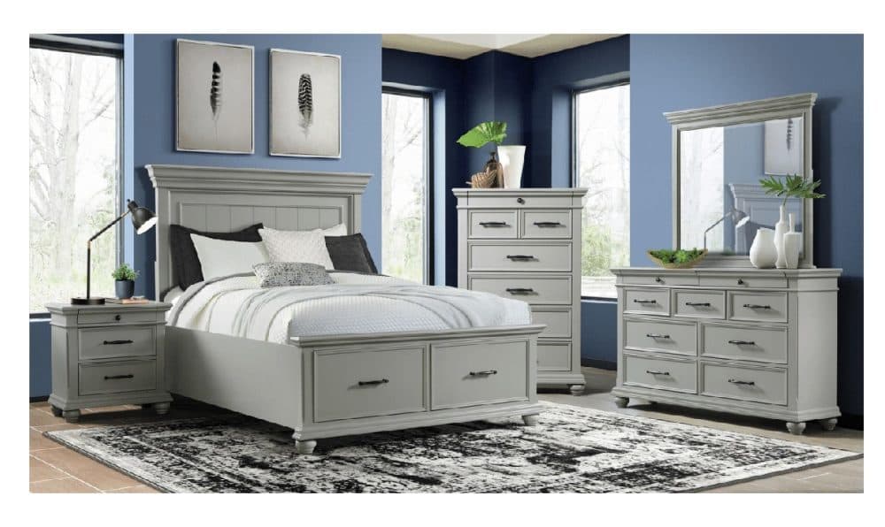 Slater Grey Bed Complete